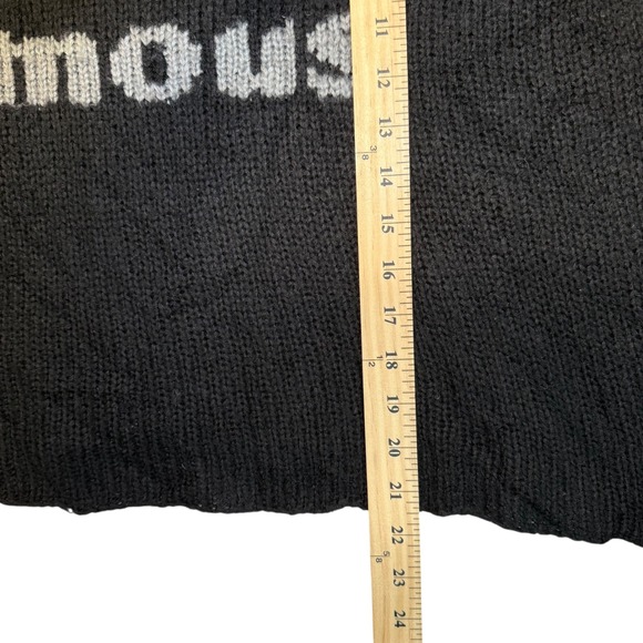Wooden Ships Black Rich & Famous Mohair/Wool Blend Knit Oversized Sweater XS/S - Picture 9 of 10